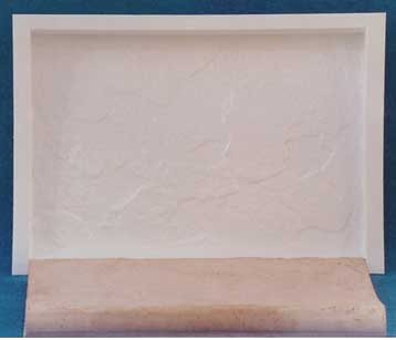 Die Form an Schwimmbadbrunnenrand 